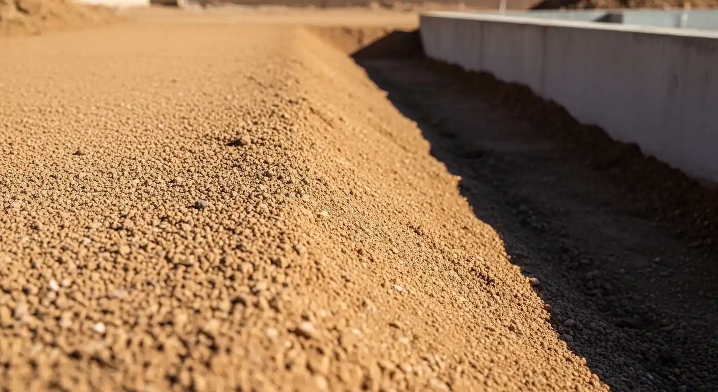Properly graded soil sloping away from residential foundation in Phoenix, Arizona to ensure effective drainage